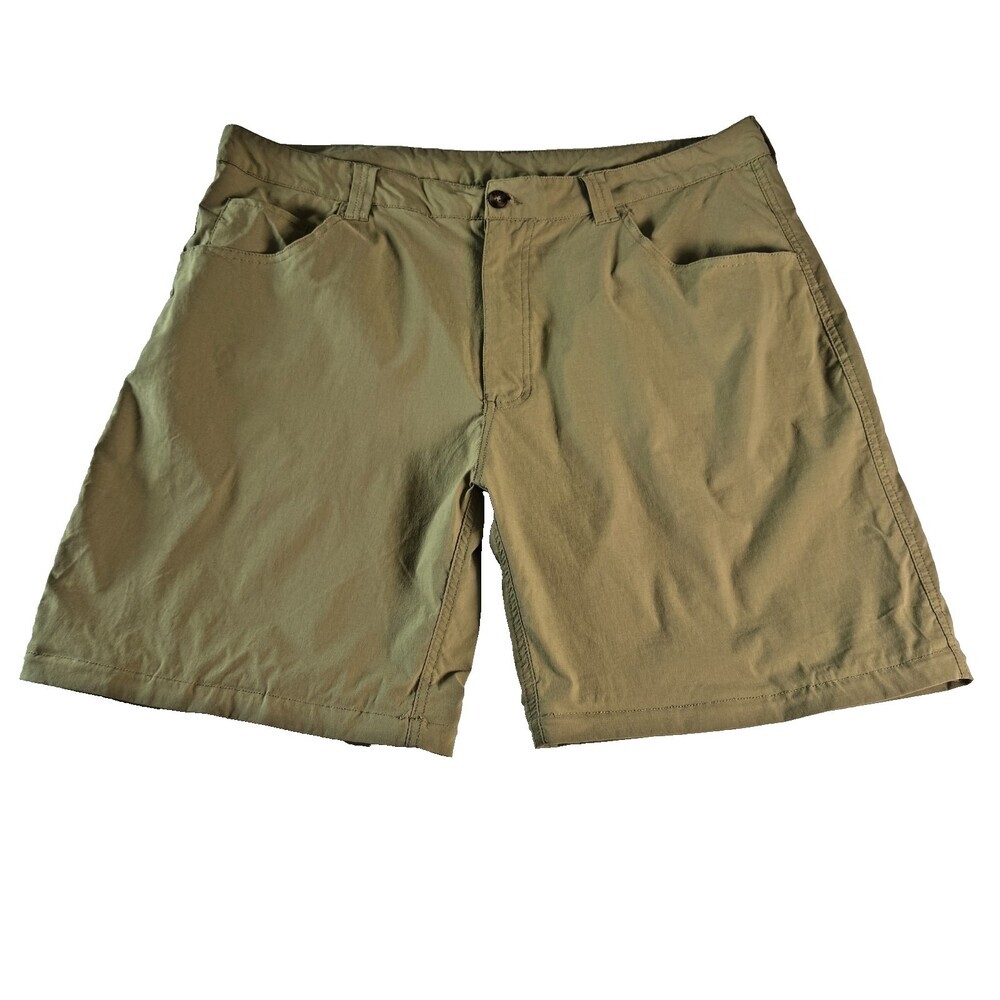 Canyon Creek Men's XL Chino Khaki Shorts Stretch Nylon Tech Beige Pockets